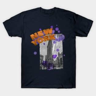 New York Trip - Orange/Purple T-Shirt